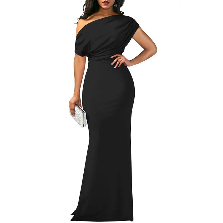 Rose | Elegant Off-Shoulder Evening Dress
