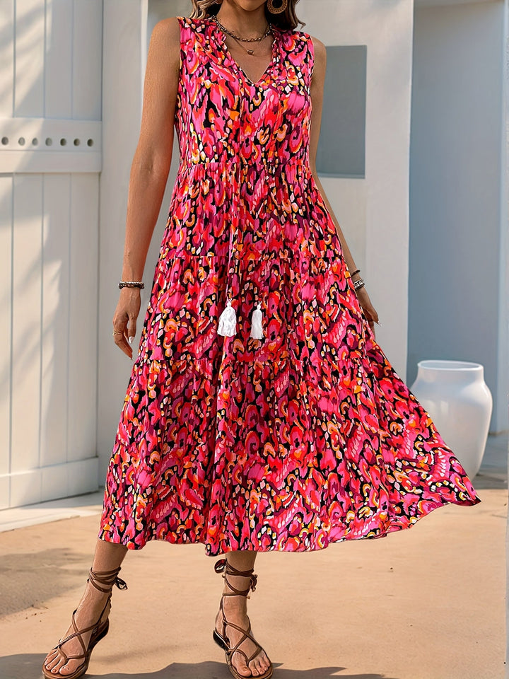 Delia | Flowing Bohemian Maxi Dress