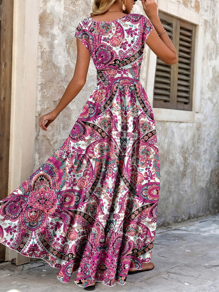 Roberta | Bohemian Paisley Maxi Dress
