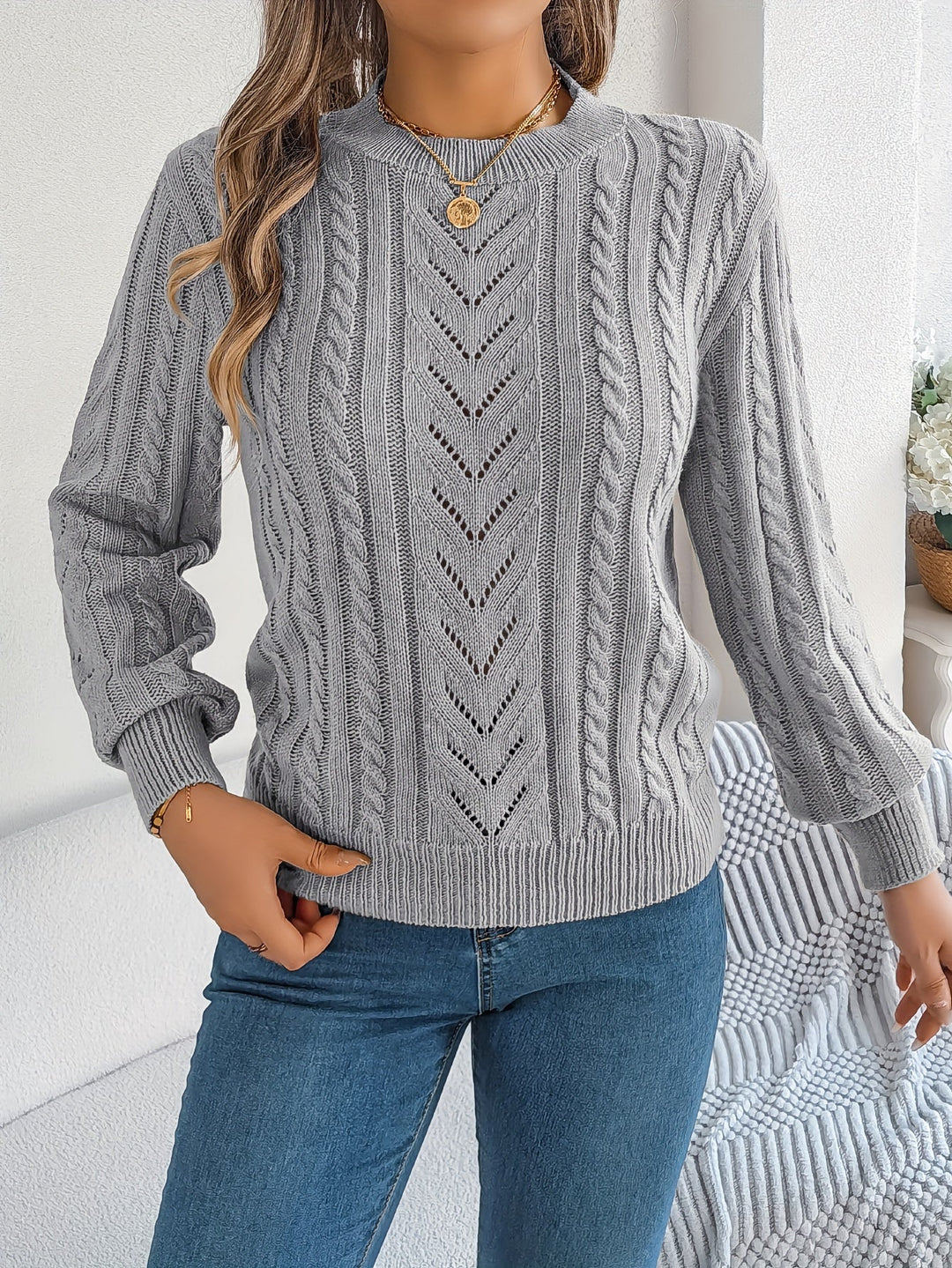 Blythe | Cable-Knit Textured Jumper