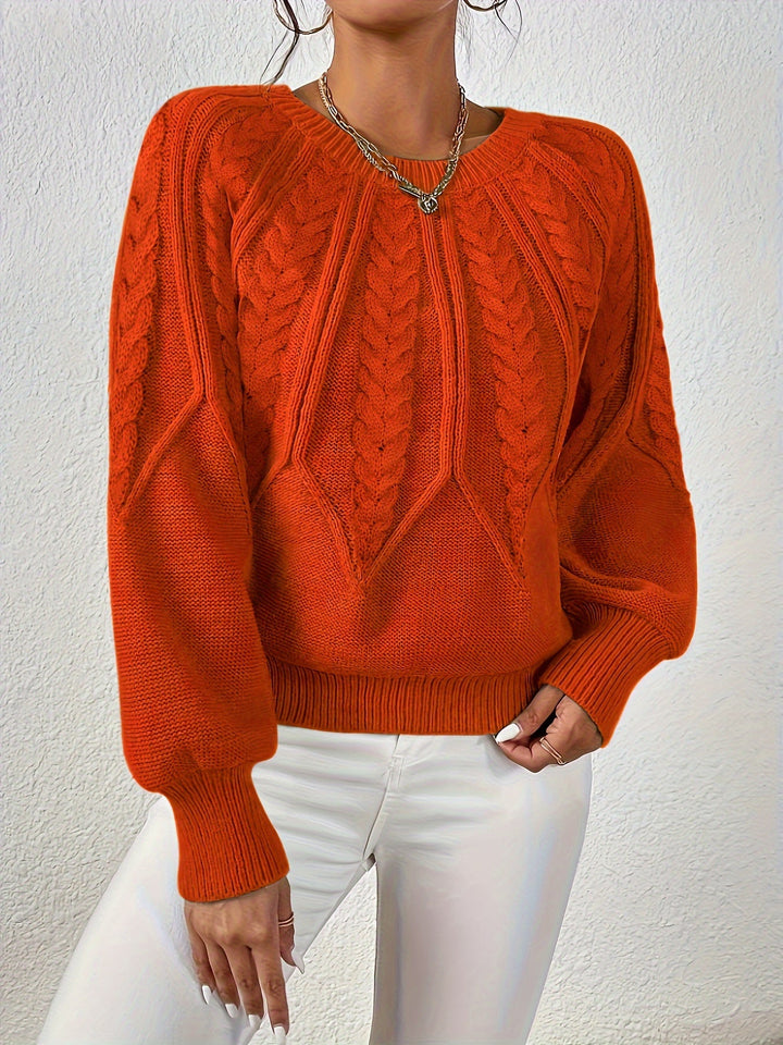 Cassidy | Cable-Knit Round-Neck Jumper