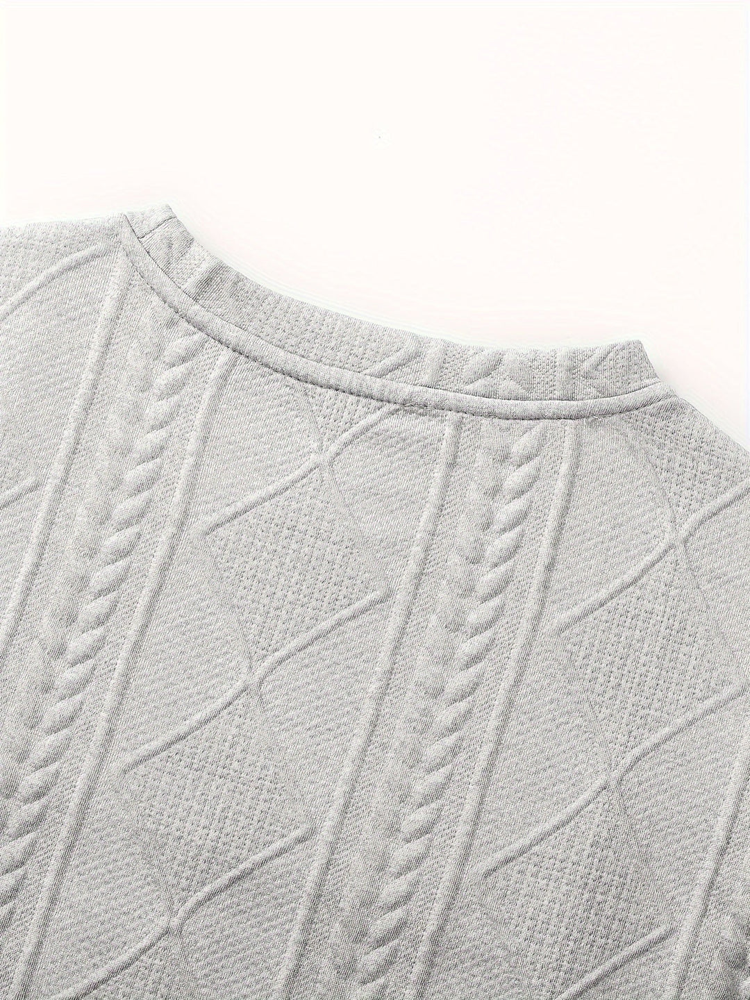 Edwin | Textured Crew Neck Top