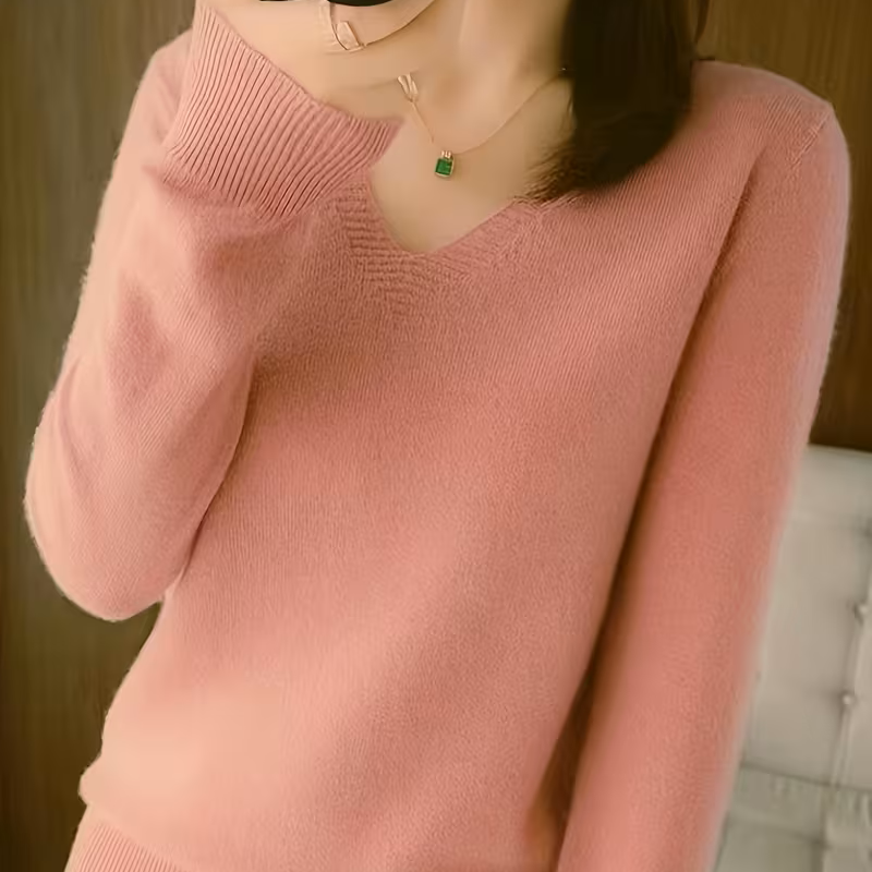 Selene | Soft V-Neck Jumper