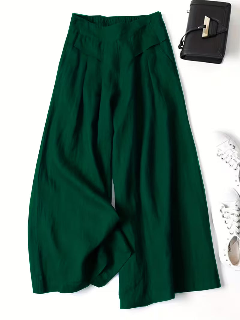 Valeria | Breathable Loose Wide-Leg Trousers