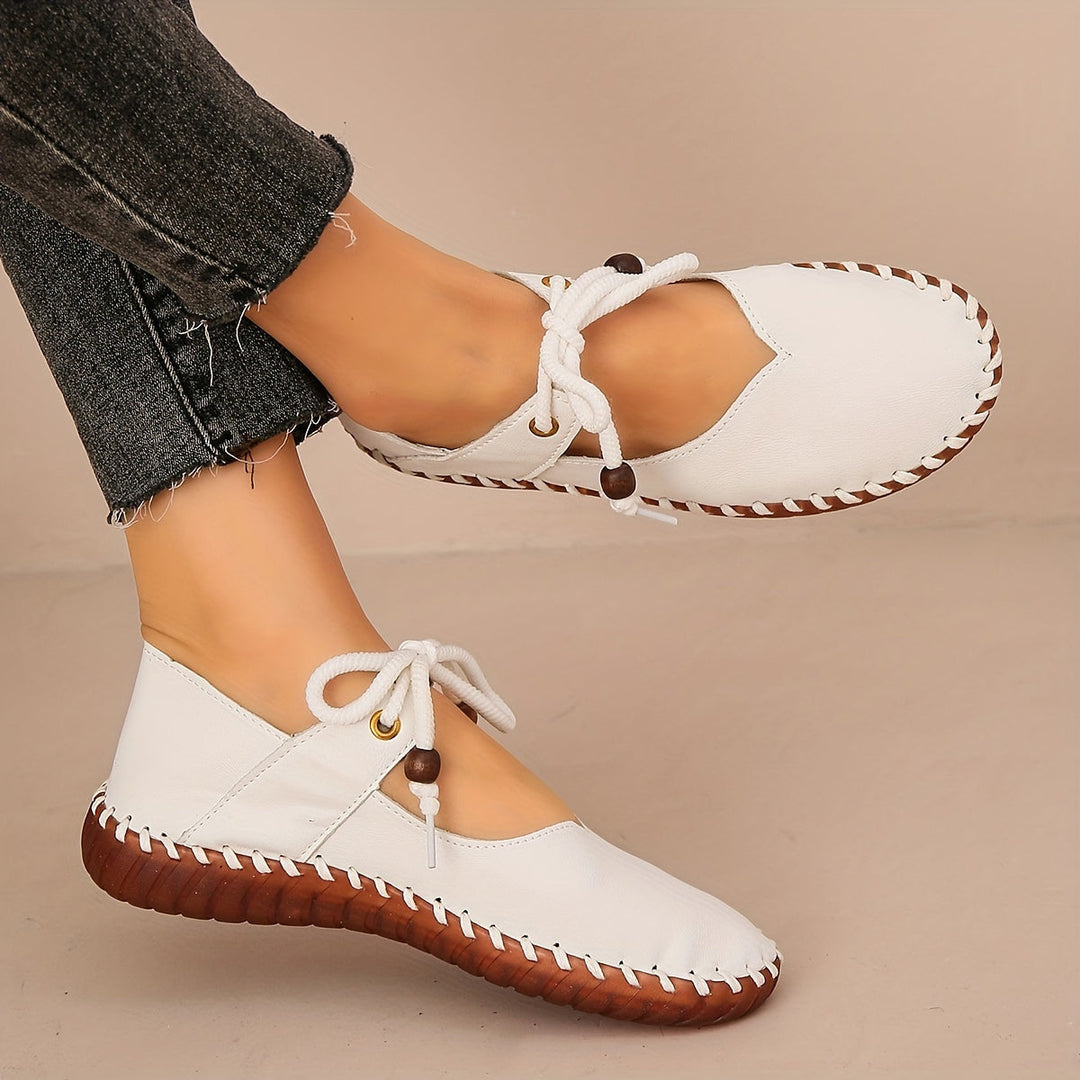 Annette | Handcrafted Lace-Up Flats