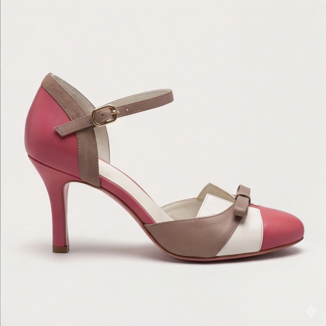 Alana | Comfortable Color Block Heels