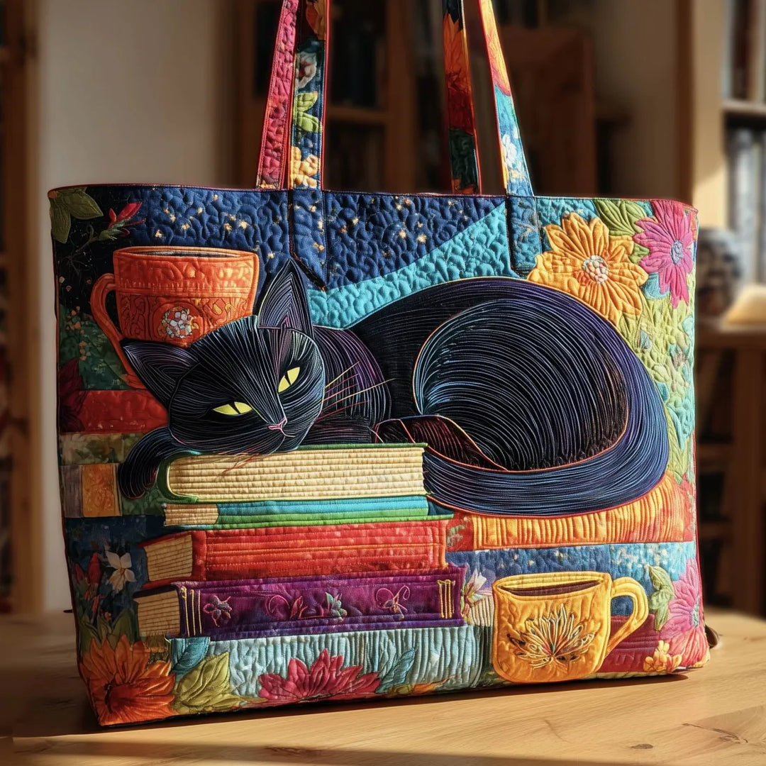 Melissa | Artistic Multicolour Cat Tote Bag