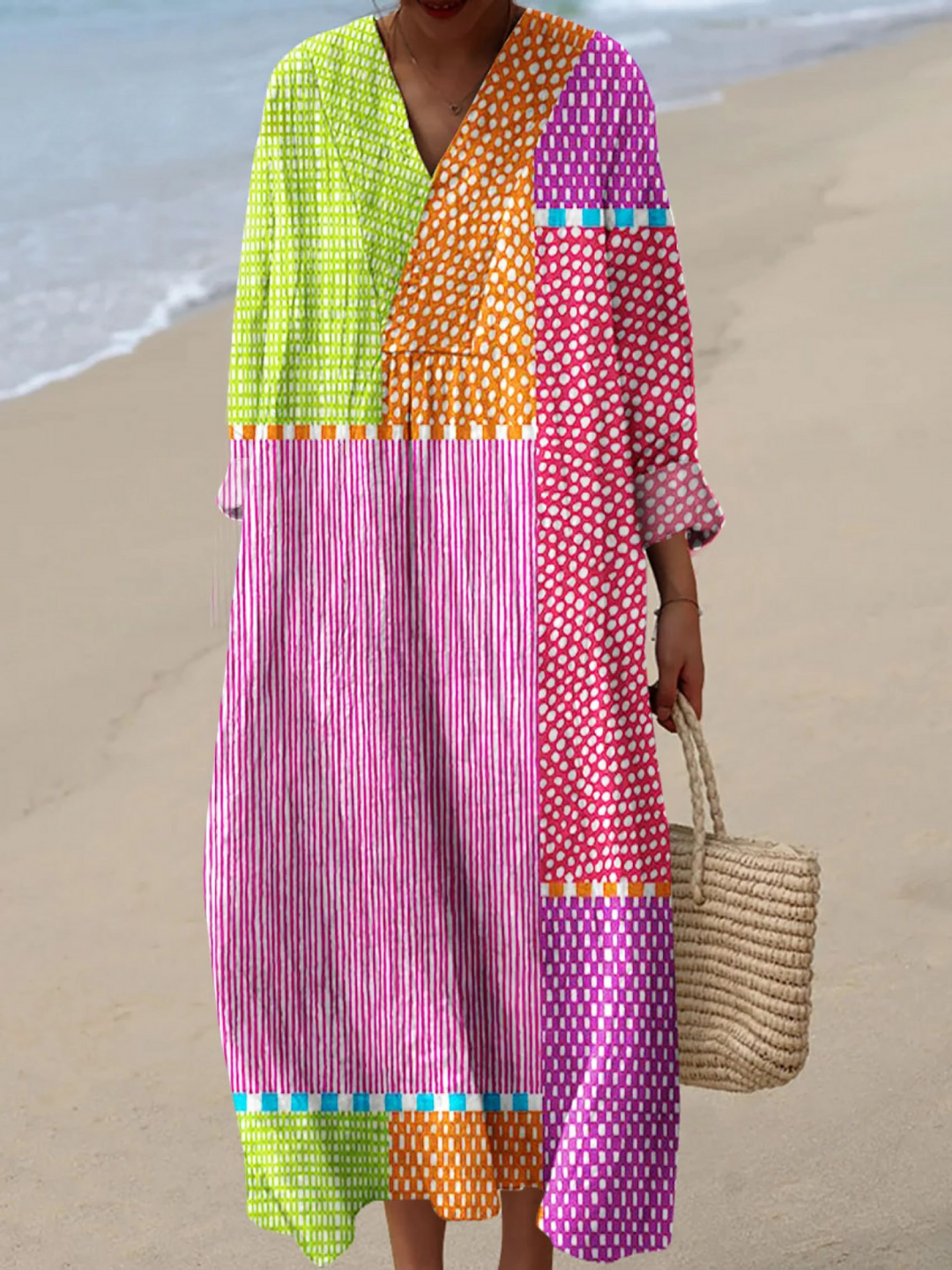 Leonora | Vintage Abstract Geometric Dress