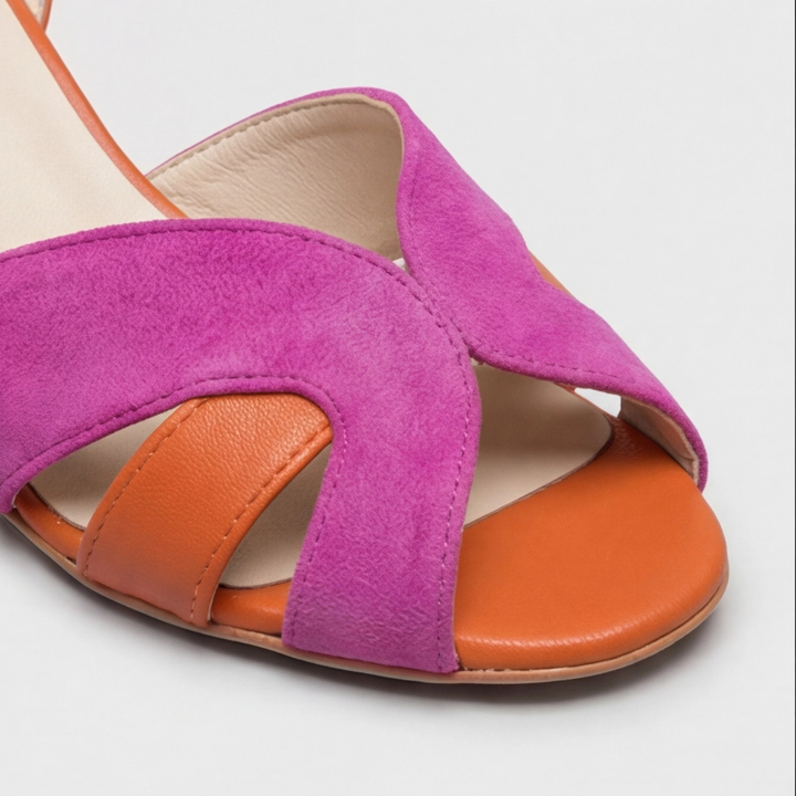 Amanda | Orthopedic Color Block Chunky Heels