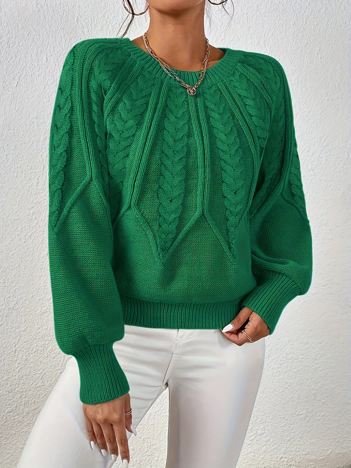 Cassidy | Cable-Knit Round-Neck Jumper