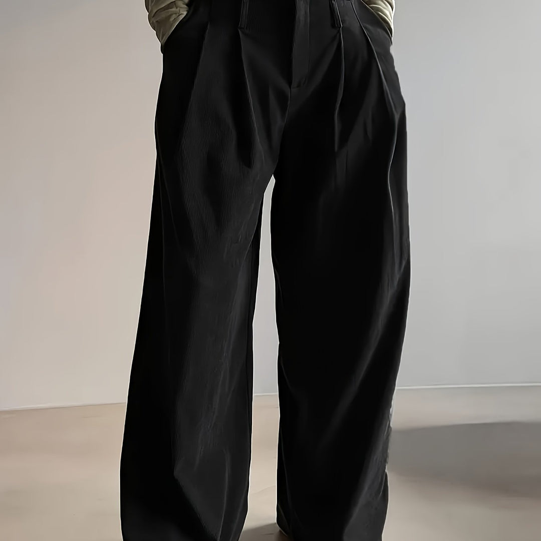 Celine | Pleated Wide-Leg Trousers