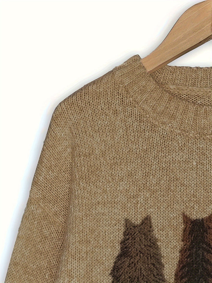 Tamara | Cozy Cat-Print Jumper