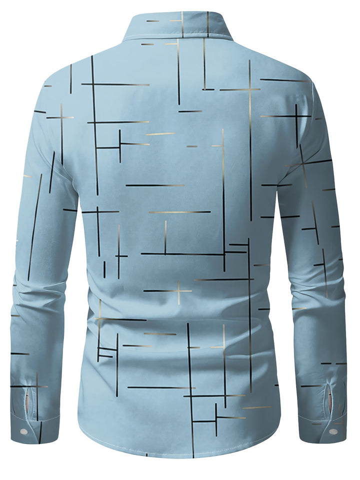 Malcolm | Refined Line-Print Shirt