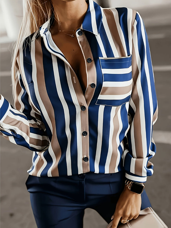 Nora | Refined Striped Button-Up Shirt