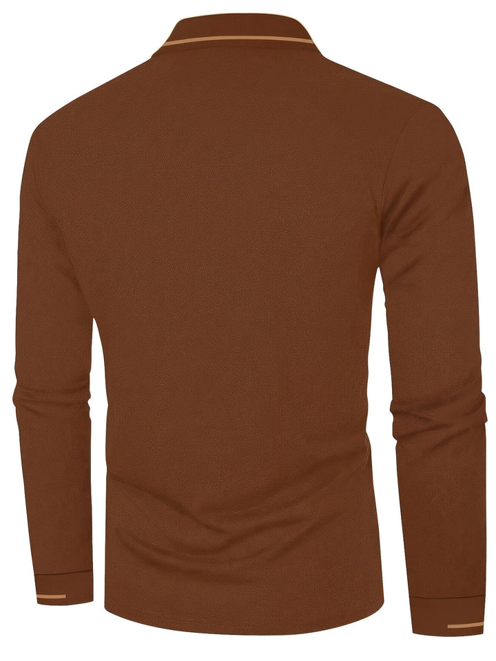 Dalton | Refined Long-Sleeve Polo Shirt