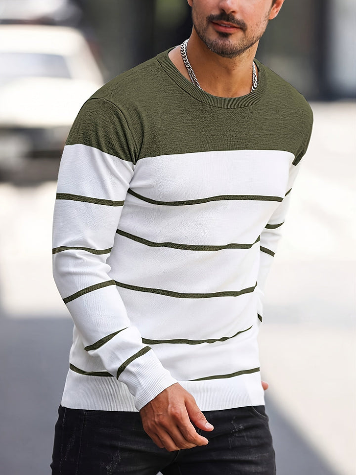 Henry | Striped Crew Neck Jumper