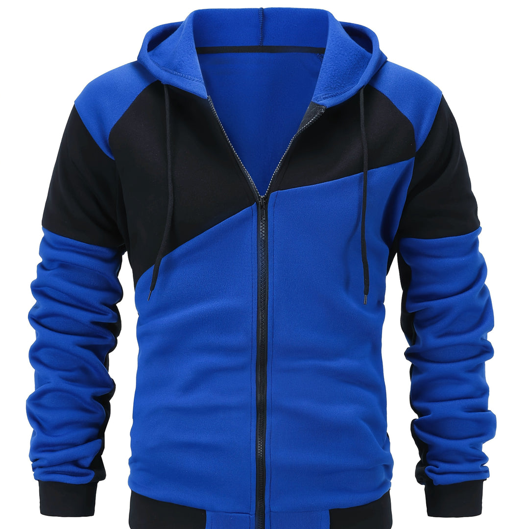 Bryce | colour Block Zip-Up Hooded Jacket