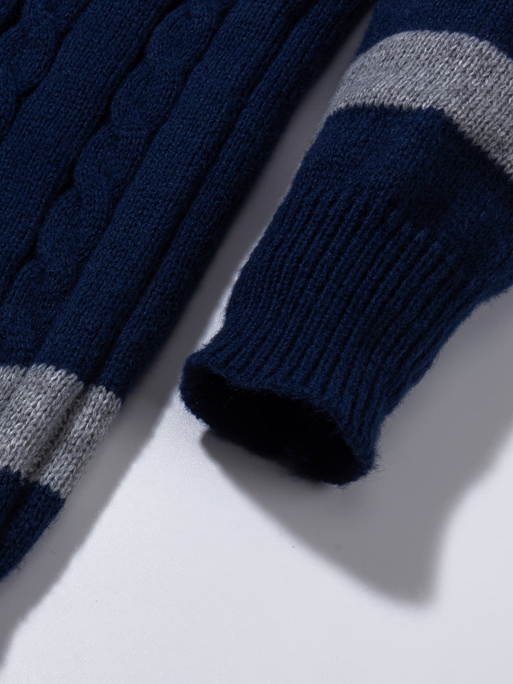Nolan | Textured Cable-Knit Jumper