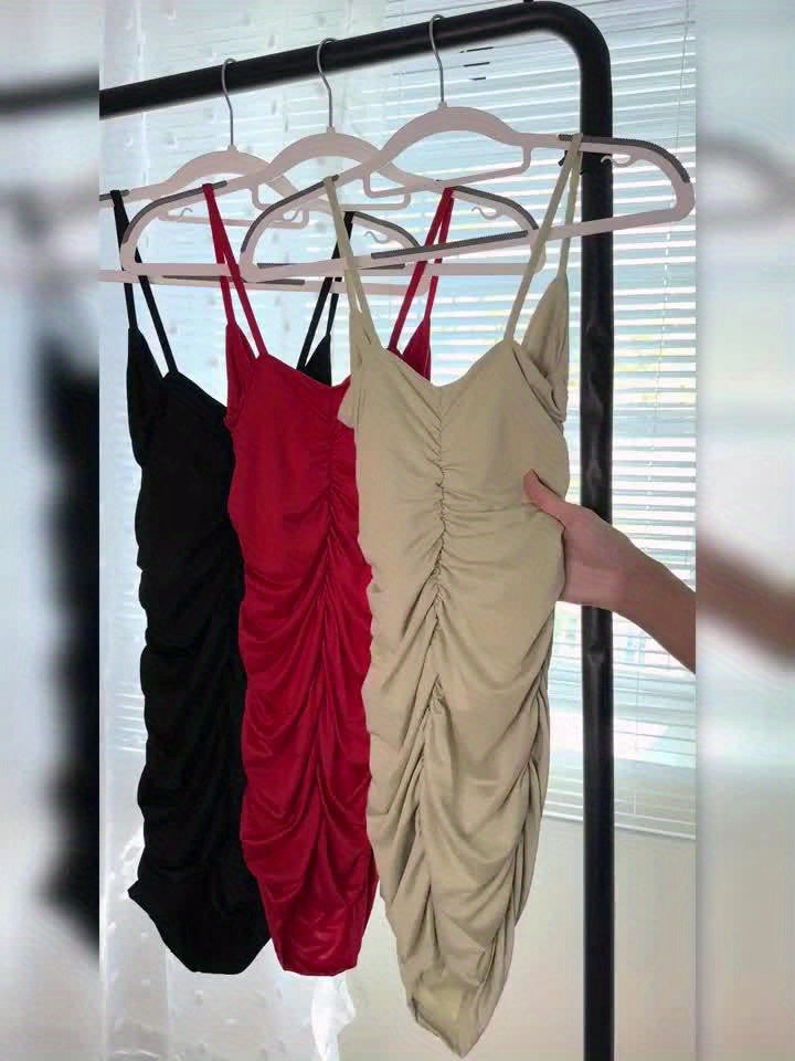 Eloise | Ruched V-Neck Bodycon Dress