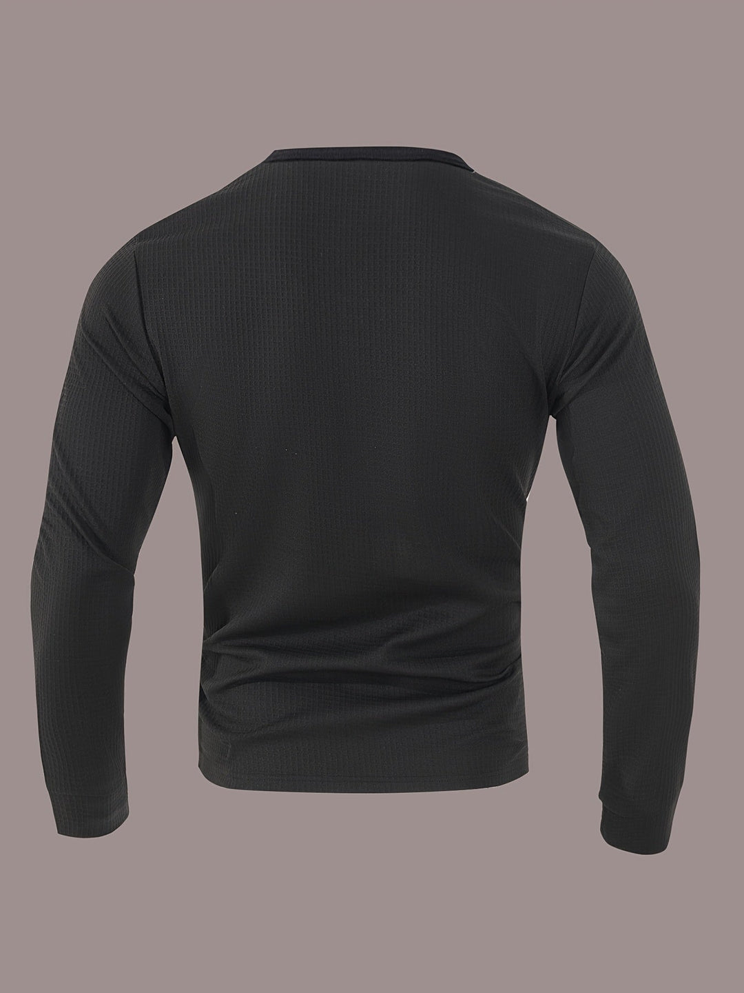 Curtis | Textured Long-Sleeve Henley