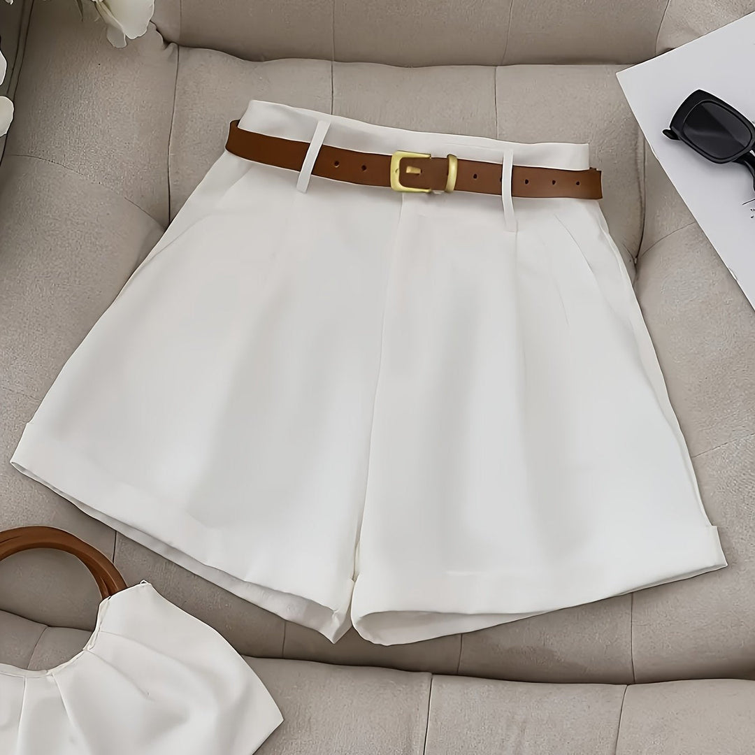 Blythe | Tailored High-Waist Shorts with Belt