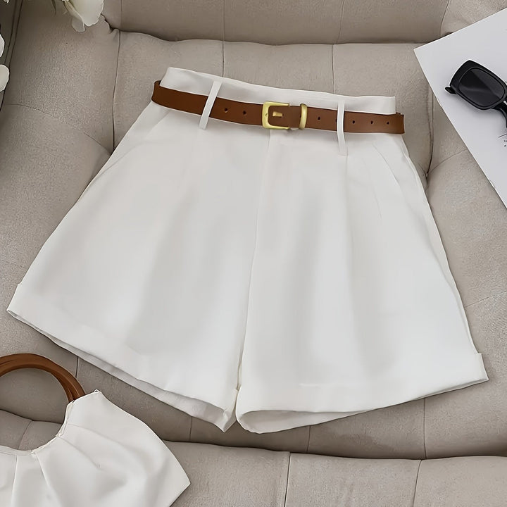 Blythe | Tailored High-Waist Shorts with Belt