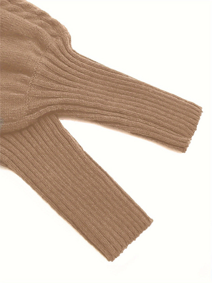 Eloise | Textured Half-Collar Jumper