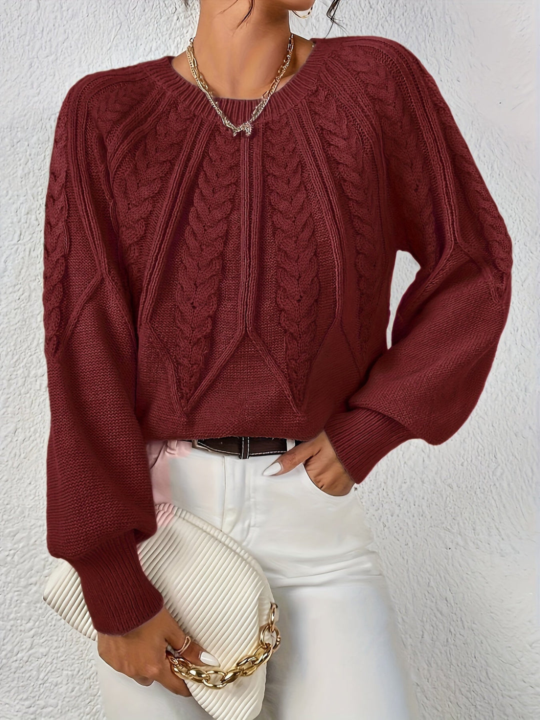 Eleanor | Relaxed Cable-Knit Jumper