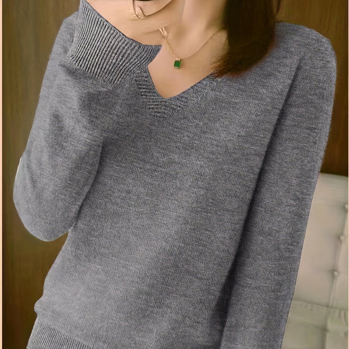 Selene | Soft V-Neck Jumper