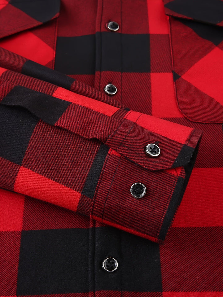 Desmond | Hooded Check Shirt Jacket
