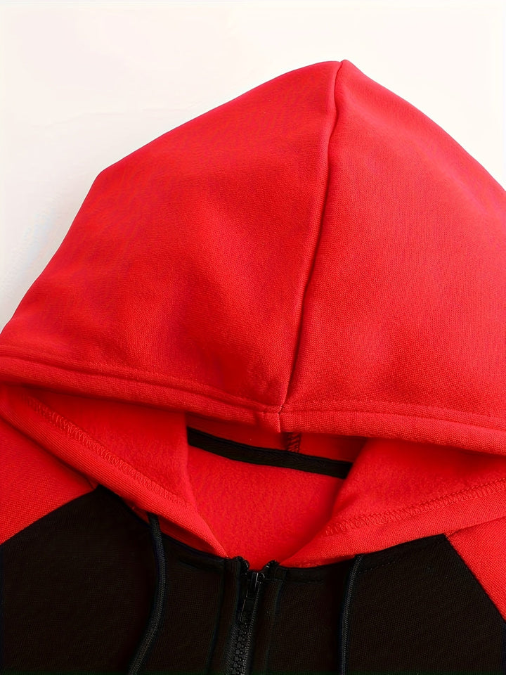 Bryce | colour Block Zip-Up Hooded Jacket