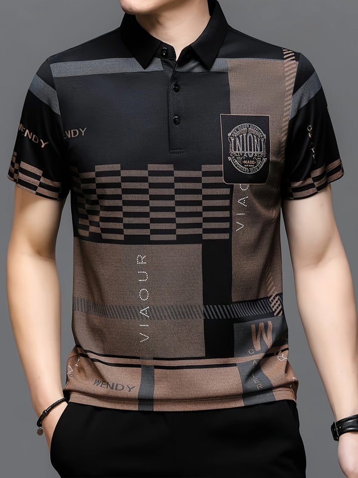 Nathaniel | Refined colourblock Polo Shirt
