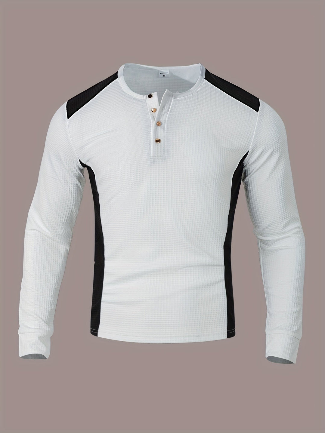 Curtis | Textured Long-Sleeve Henley