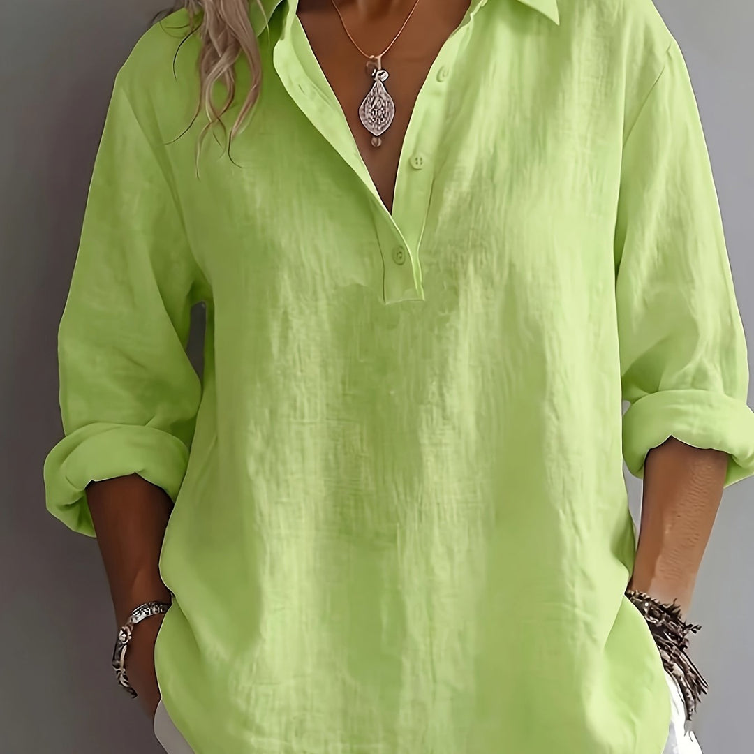 Freya | Relaxed Collared Blouse