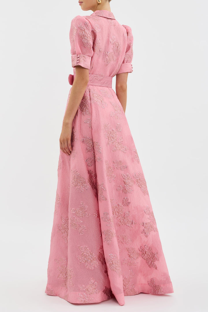 Gladys | Elegant Short Puffed Sleeves Dress