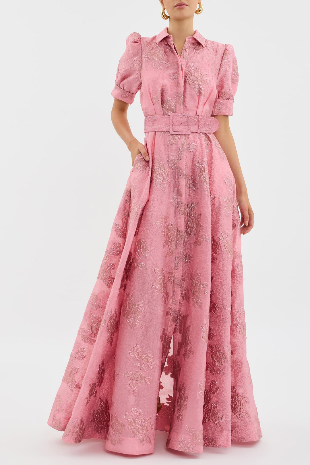 Gladys | Elegant Short Puffed Sleeves Dress