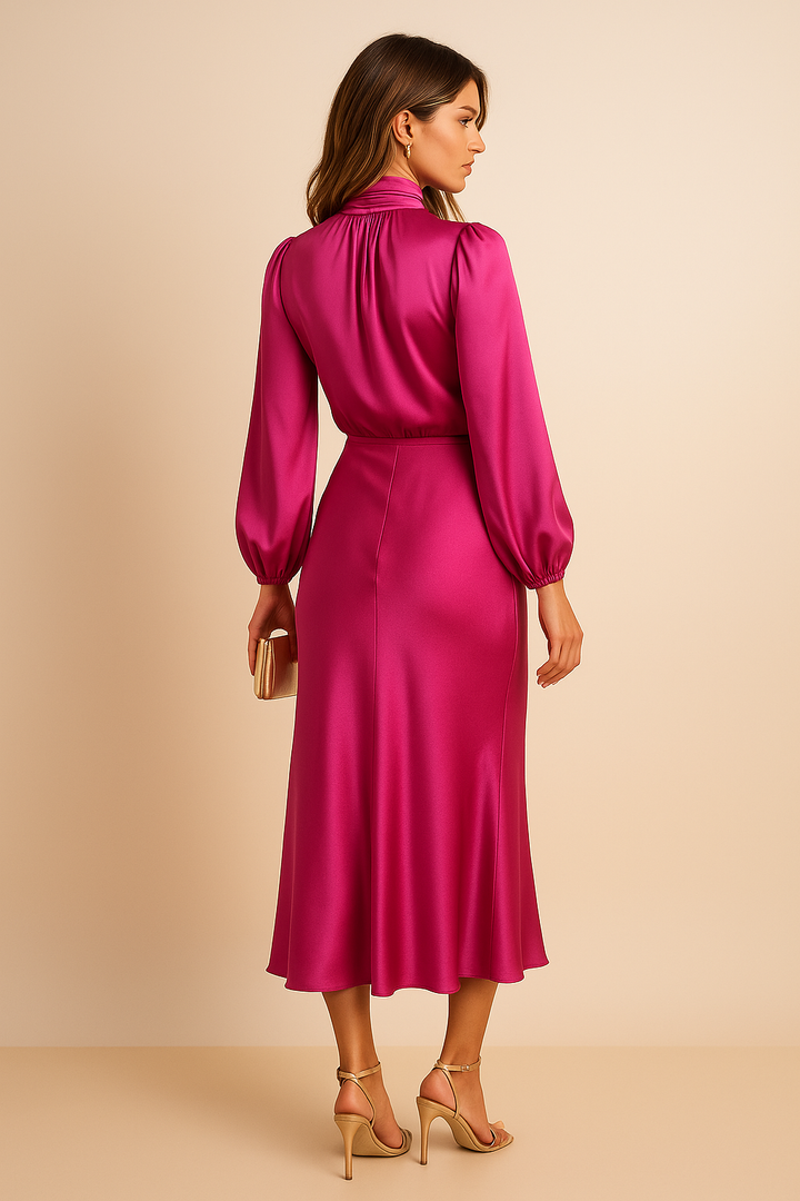 Winona | High-Waist Elegant Midi Dress