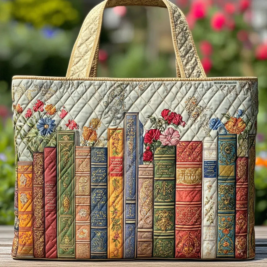 Amanda | Stylish Book Floral Design Tote Bag