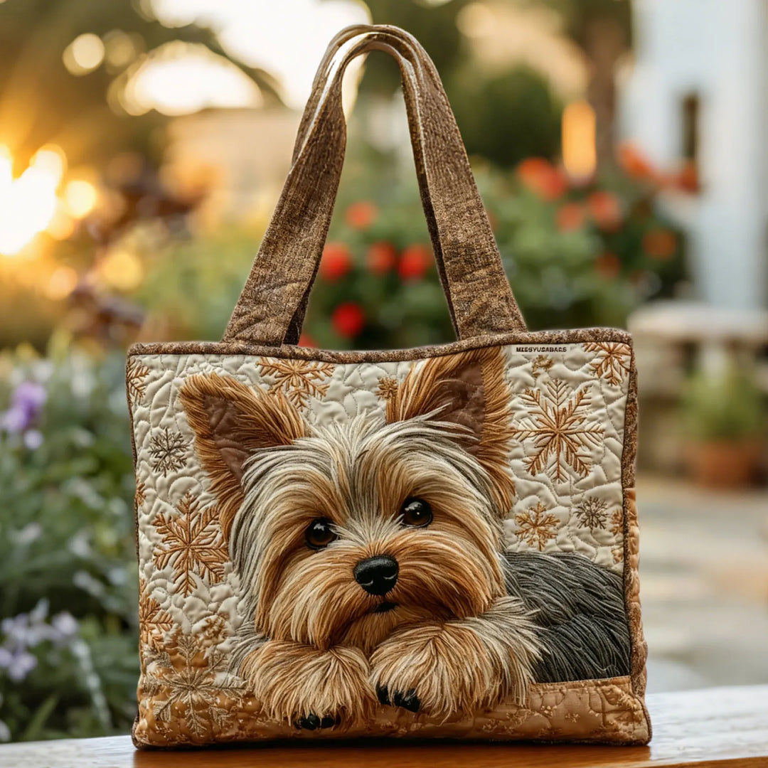 Heather | Stylish Puppy Art Tote Bag