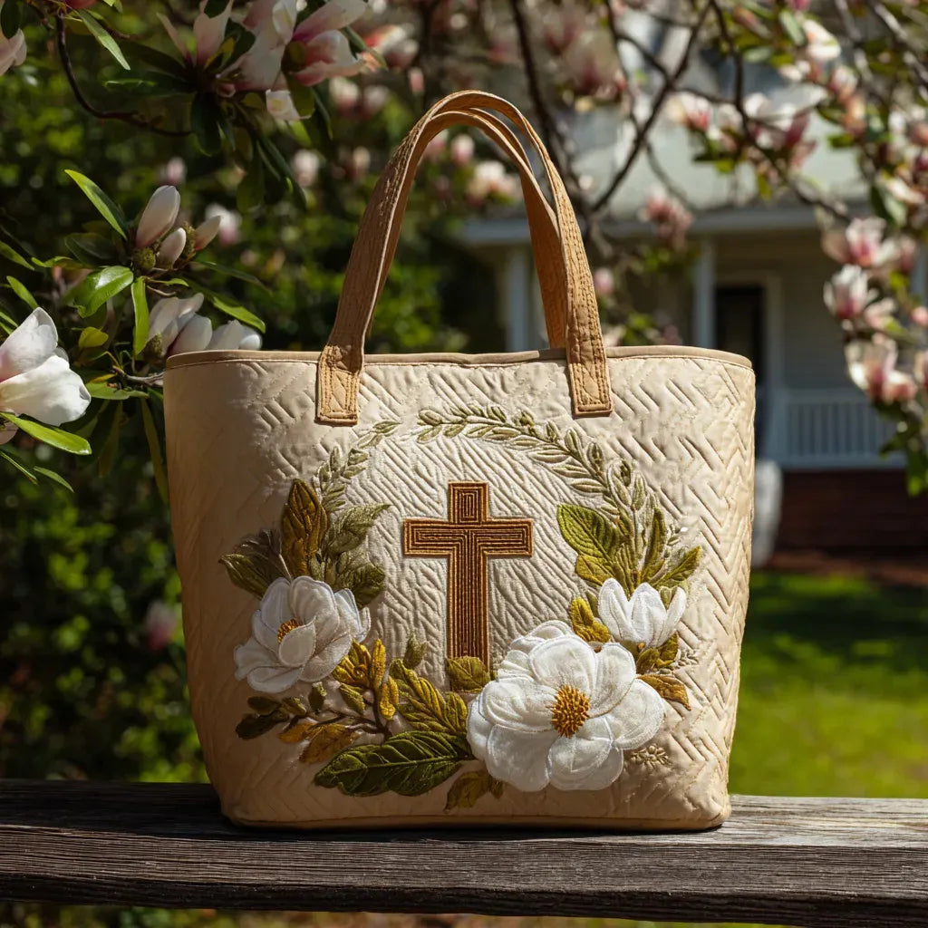 Alice | Elegant Cross Art Tote Bag