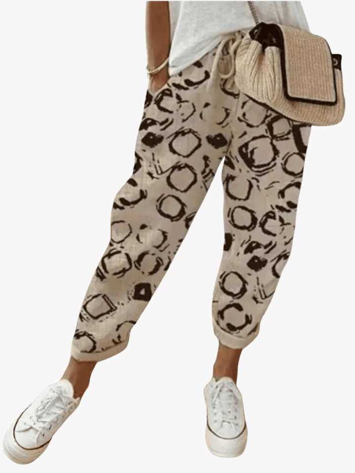 Leonora | Casual Everyday Printed Lace Trousers