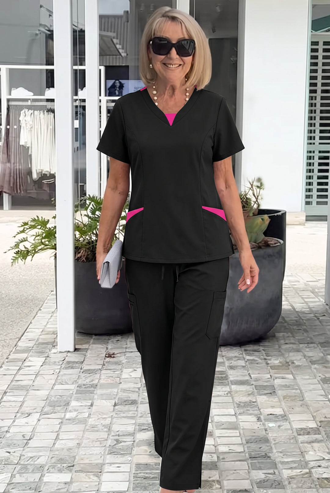 Caroline | Elegant Wide Sleeve and Trouser Set