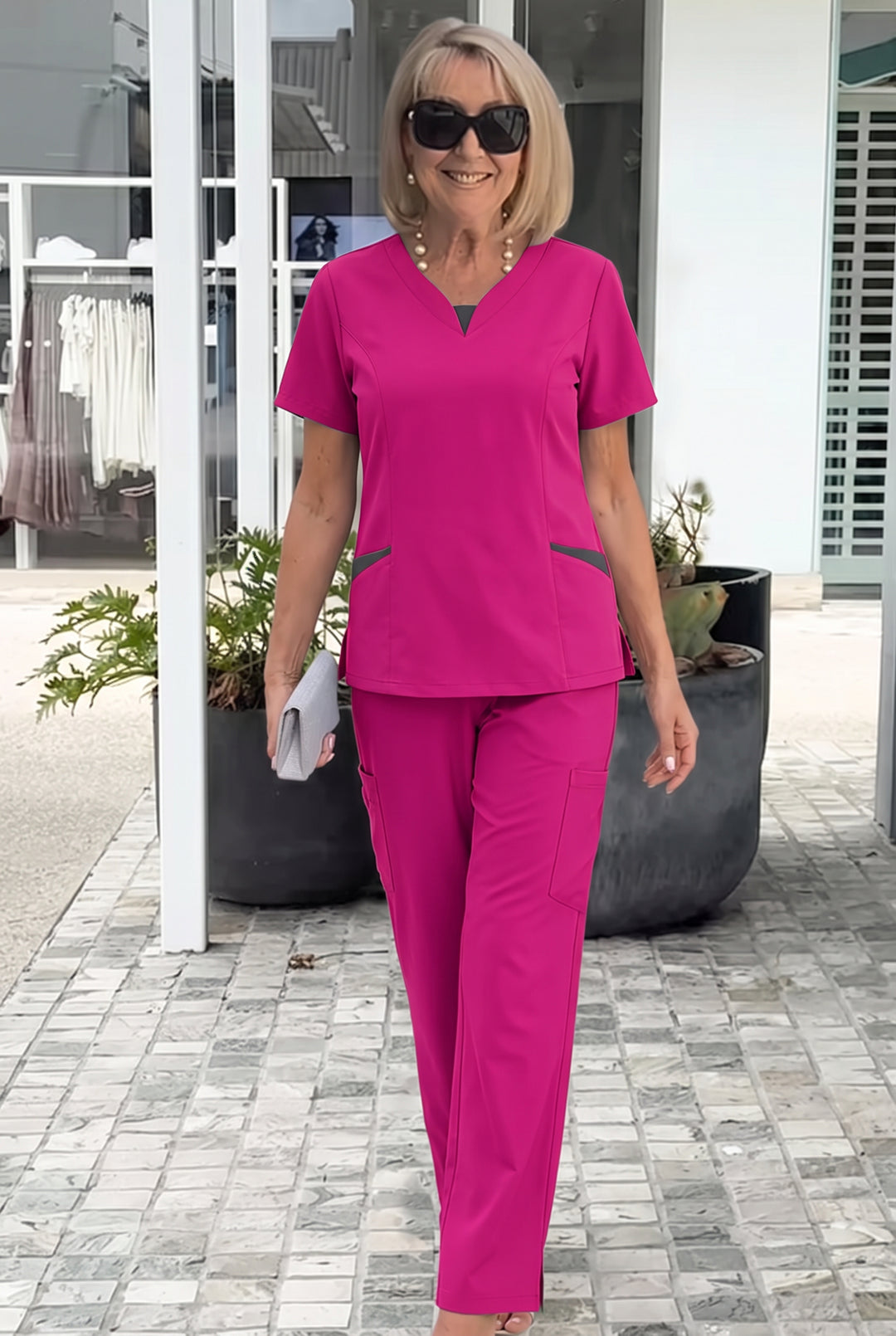 Caroline | Elegant Wide Sleeve and Trouser Set