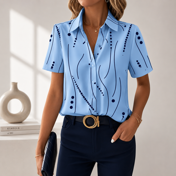 Beatrix | Abstract Print Blouse