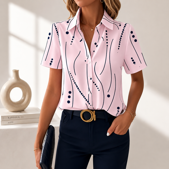 Beatrix | Abstract Print Blouse