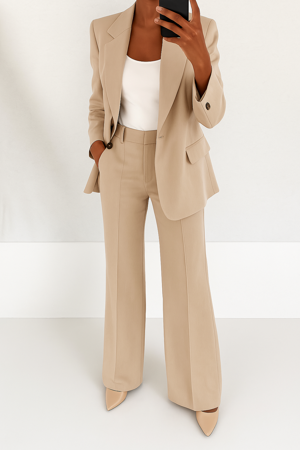 Ava | Chic Two-Piece Blazer &amp; Trouser Set