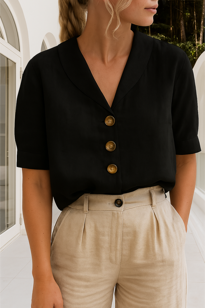 Constance | Refined Button-Front Blouse