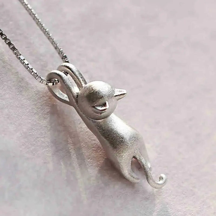 Nancy | Stylish Silver Cat Necklace