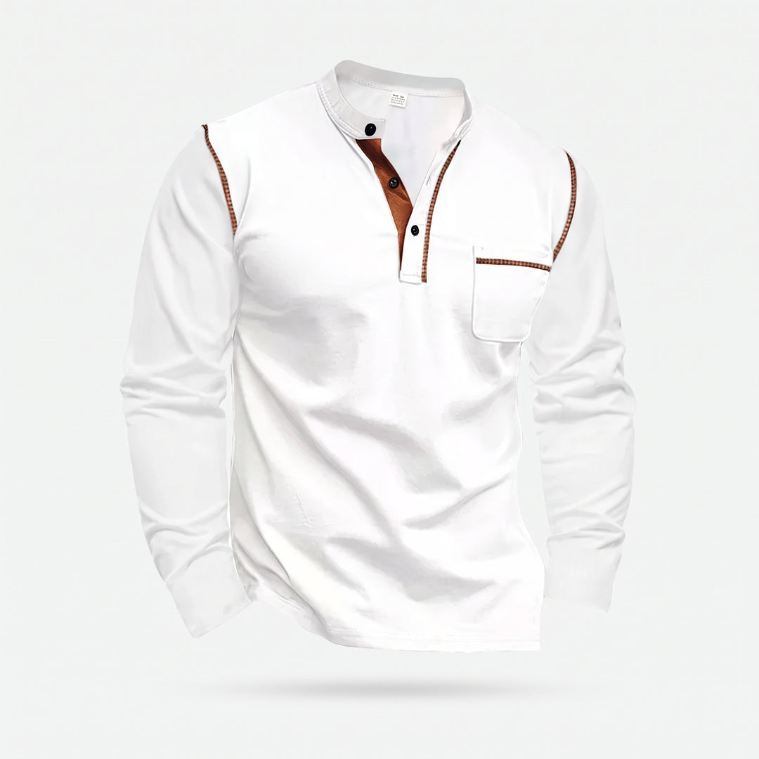 Conrad | Textured Half-Button Pullover