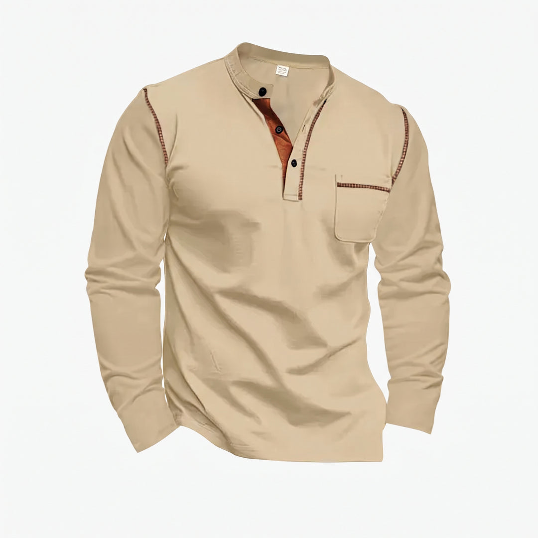 Conrad | Textured Half-Button Pullover